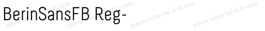 BerinSansFB Reg字体转换